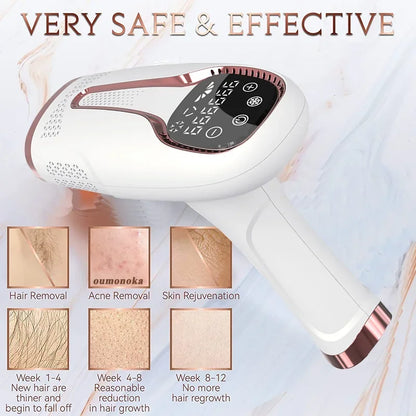 Pulsed light hair remover