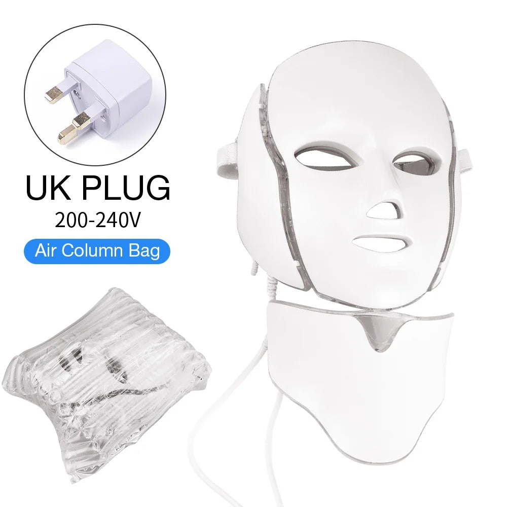 Air Bag-7 Colors Light LED Skin Care Facial Beauty Mask With Neck Skin