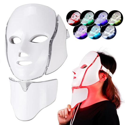 Air Bag-7 Colors Light LED Skin Care Facial Beauty Mask With Neck Skin