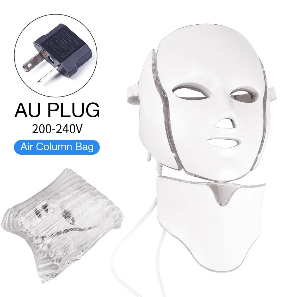 Air Bag-7 Colors Light LED Skin Care Facial Beauty Mask With Neck Skin